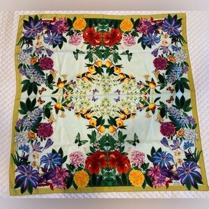 Echo Secret Garden Floral Silk Scarf Limited Edition